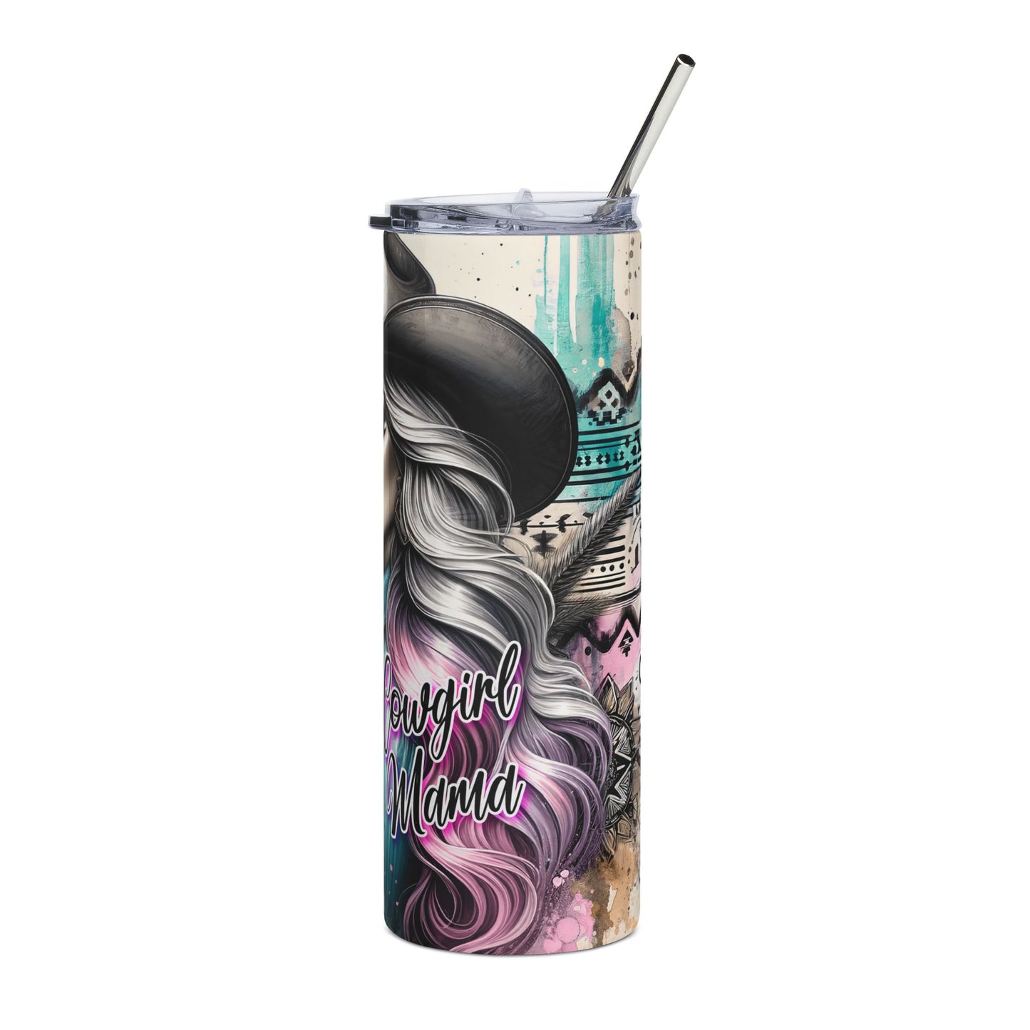 Cowgirl Wildflower 20oz Stainless Steel Tumbler — Sunflower Cowgirl Design