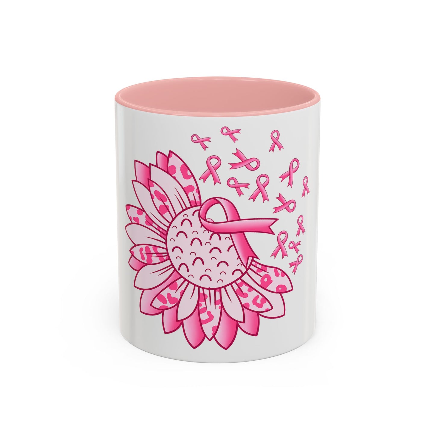 BREAST CANCER FLOWER MUG
