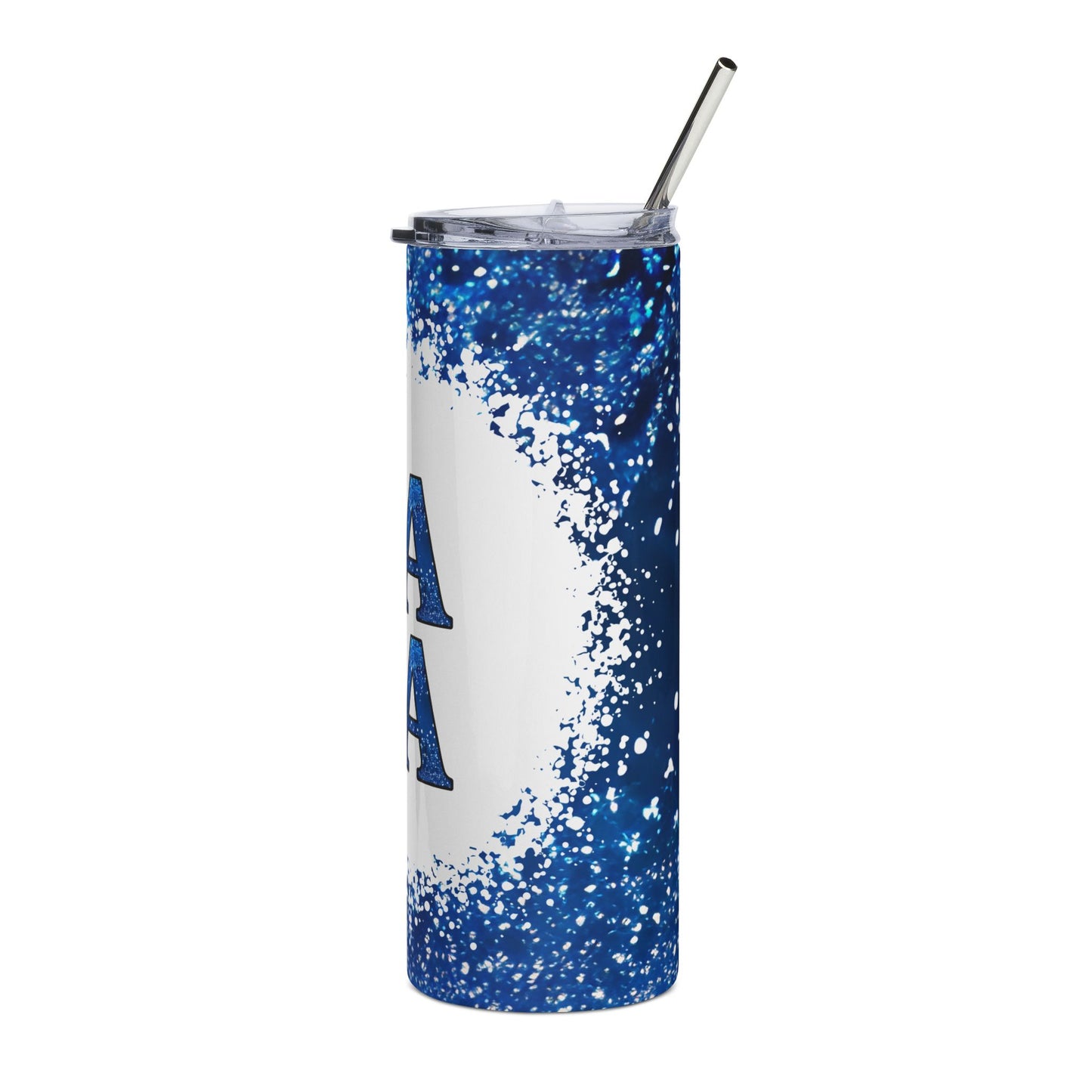 Nana Glitter Blue 20oz Stainless Tumbler - Insulated Travel Cup