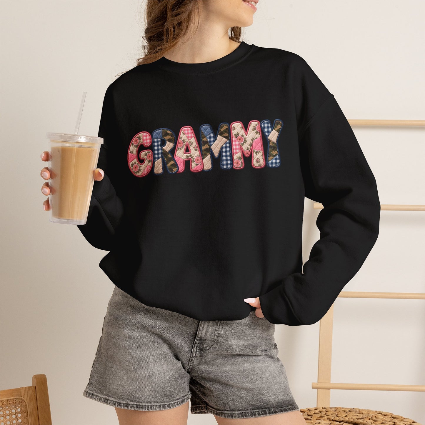 Grammy Floral Crewneck Sweatshirt — Cozy Grandma Gift