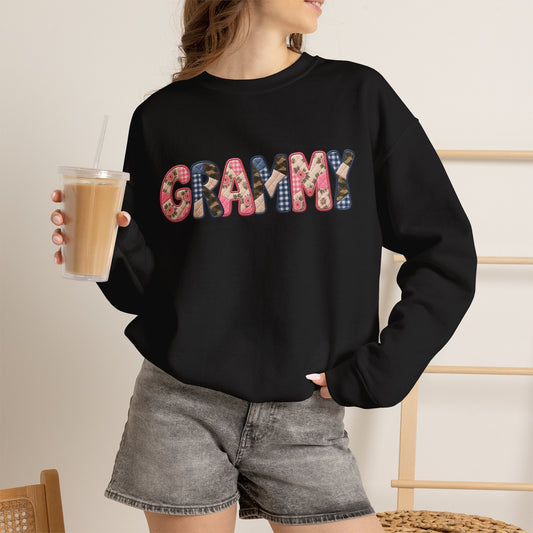 Grammy Floral Crewneck Sweatshirt — Cozy Grandma Gift