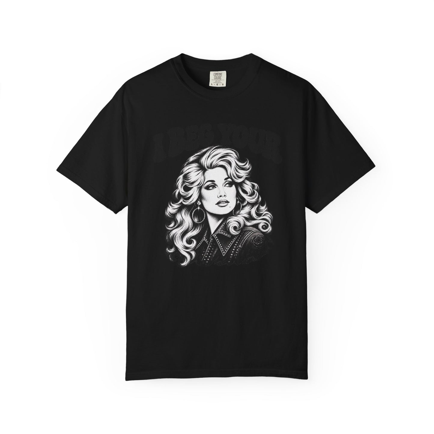 “I Beg Your” Retro Glam Portrait Tee