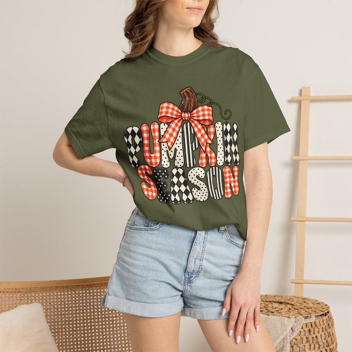 Pumpkin Season T-Shirt — Plaid & Patchwork Fall Tee
