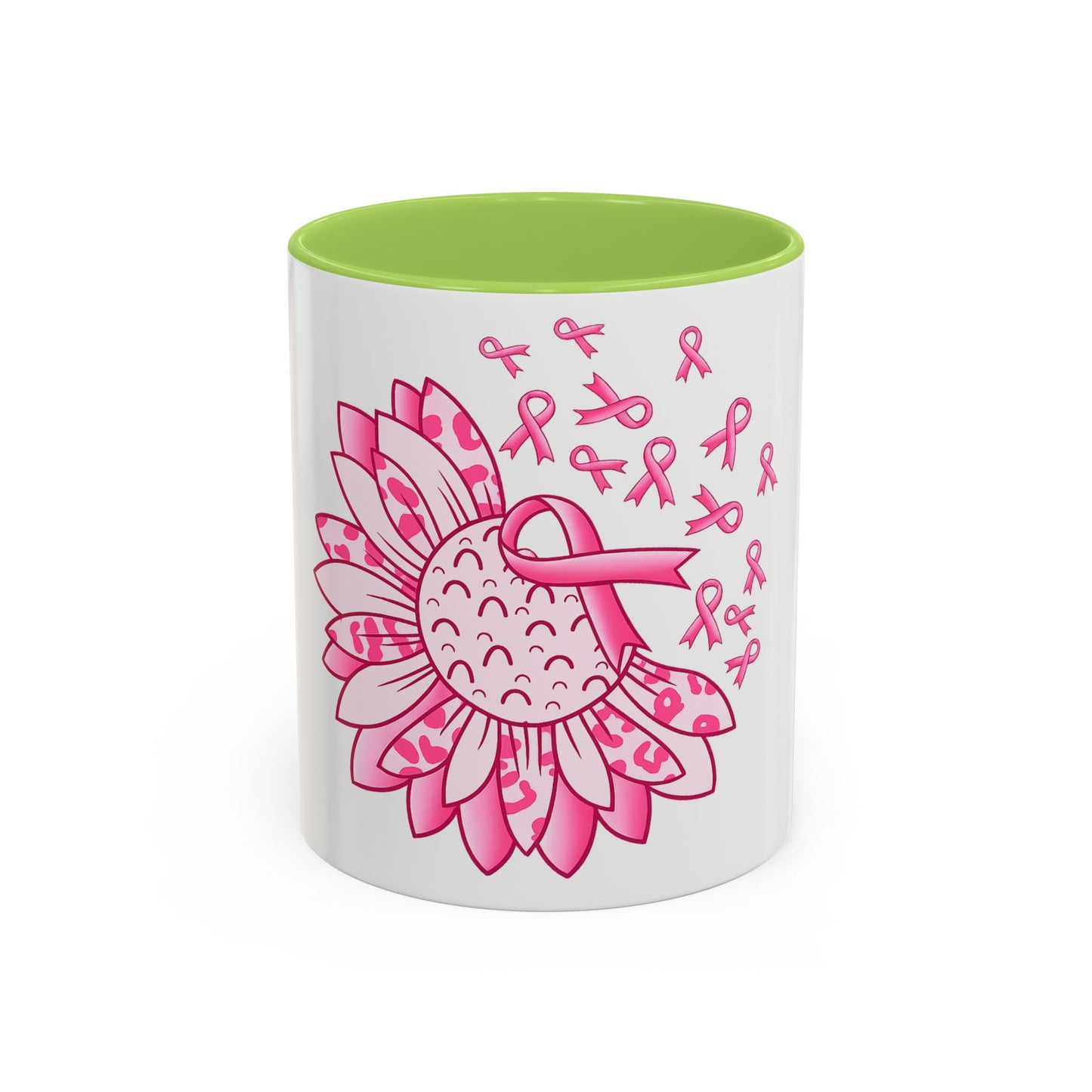 BREAST CANCER FLOWER MUG