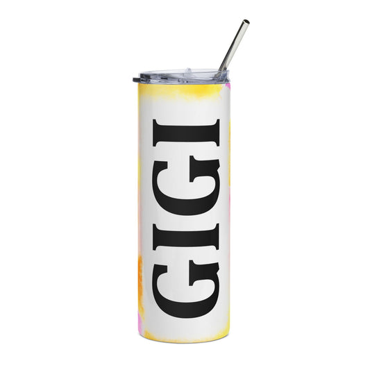 GIGI Watercolor Stainless Steel Tumbler — 20oz Insulated Cup