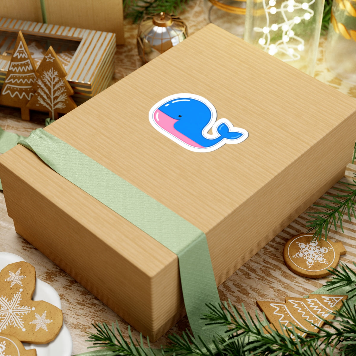 Bubblegum Whale Sticker