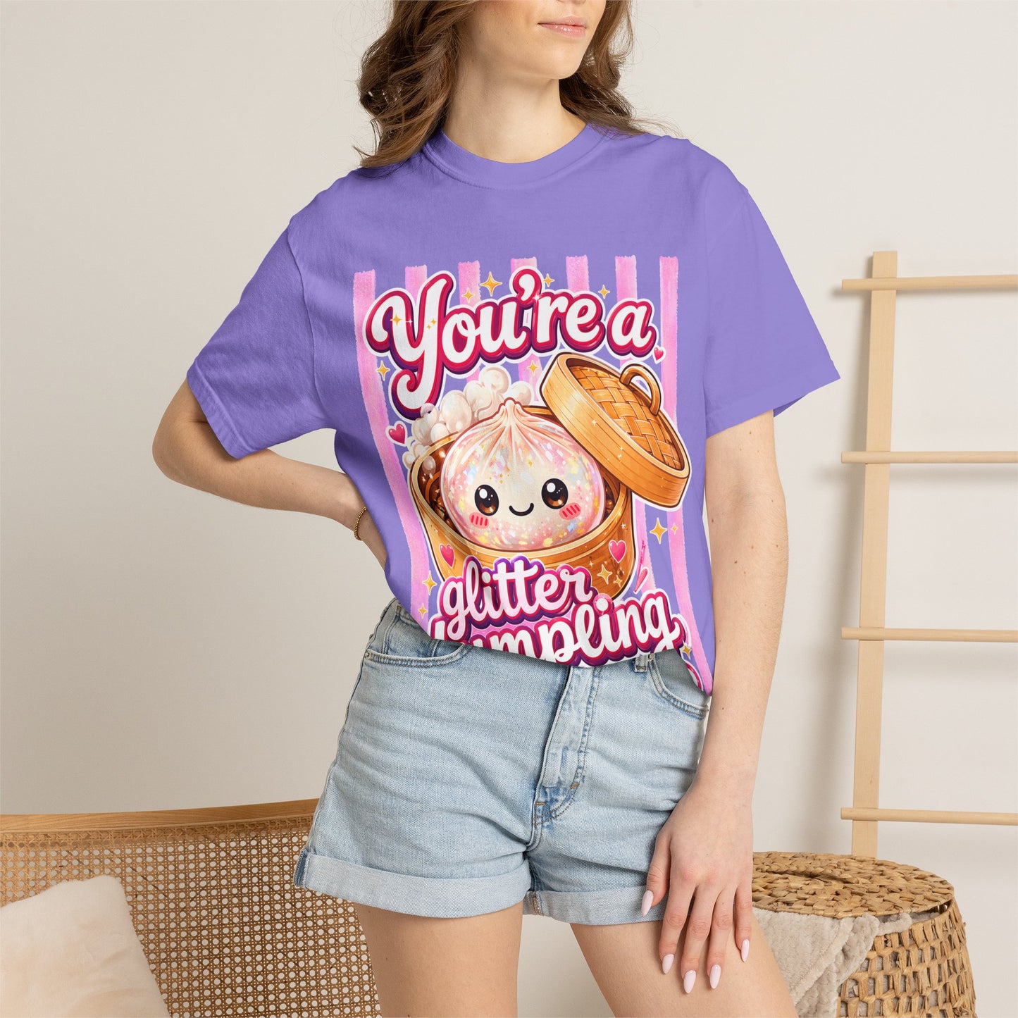 Glitter Dumpling T-Shirt — Cute Kawaii "You’re a Glitter Dumpling" Graphic Tee