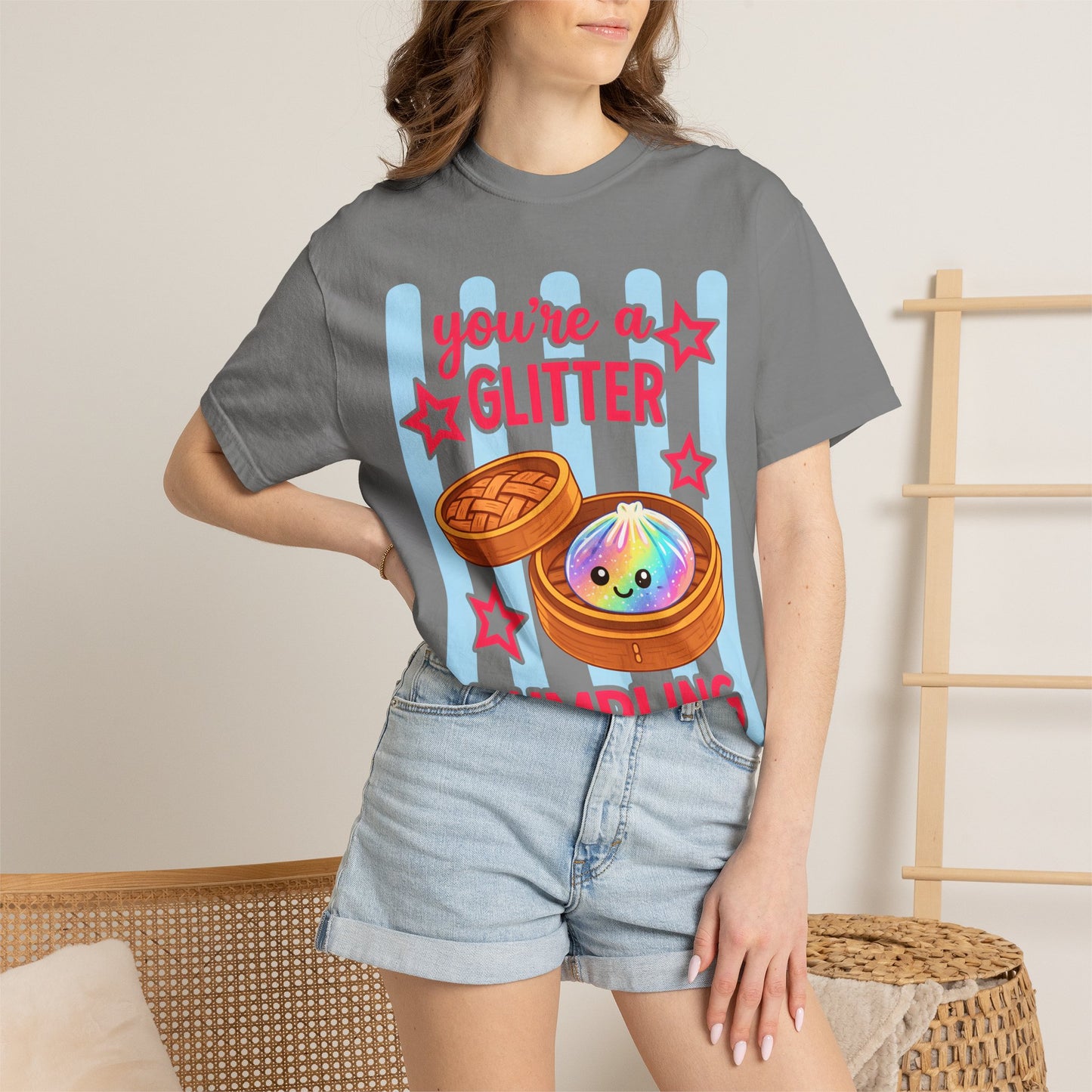 Glitter Dumpling T-Shirt — "You're a Glitter Dumpling" Cute Kawaii Graphic Tee