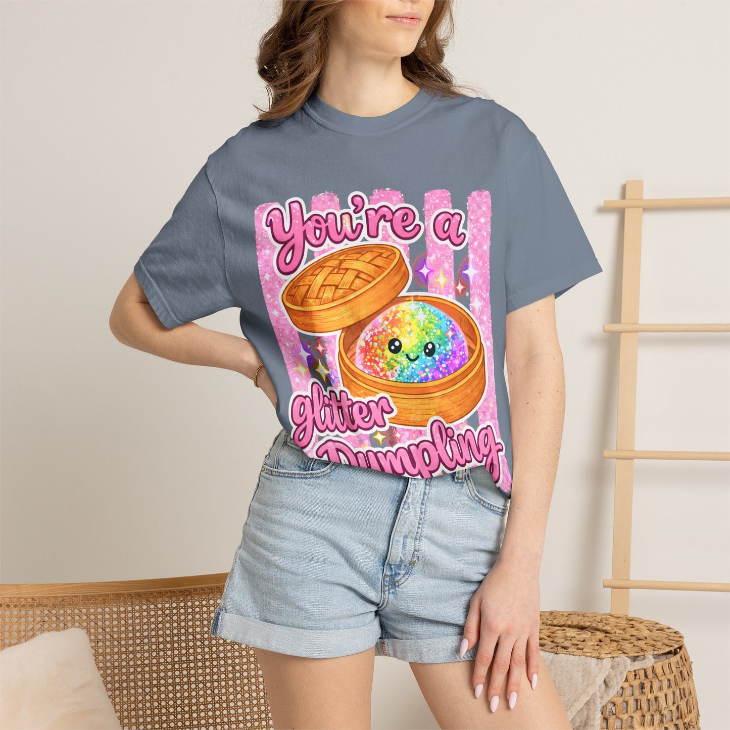 You’re a Glitter Dumpling T-Shirt — Cute Kawaii Food Graphic Tee
