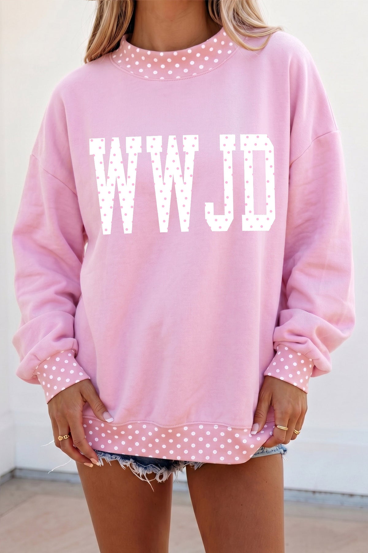 WWJD Pink Polka Dots