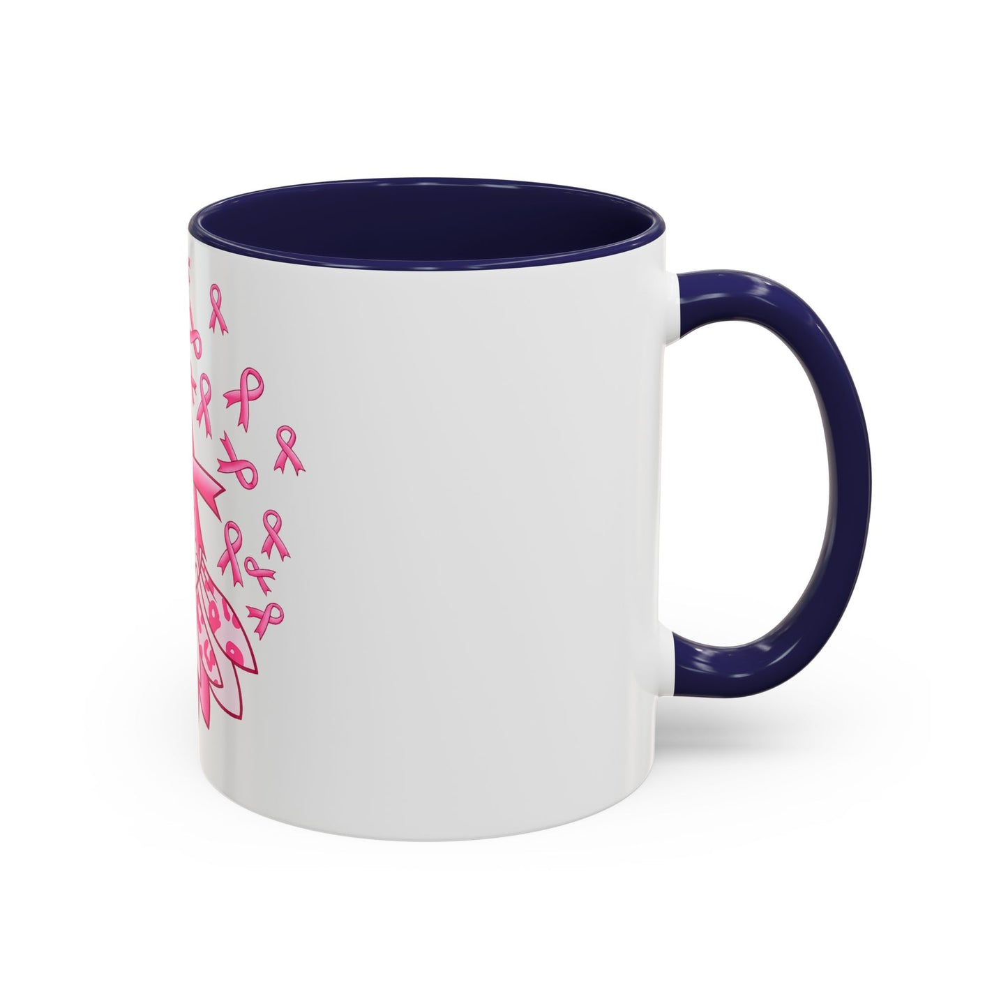 BREAST CANCER FLOWER MUG