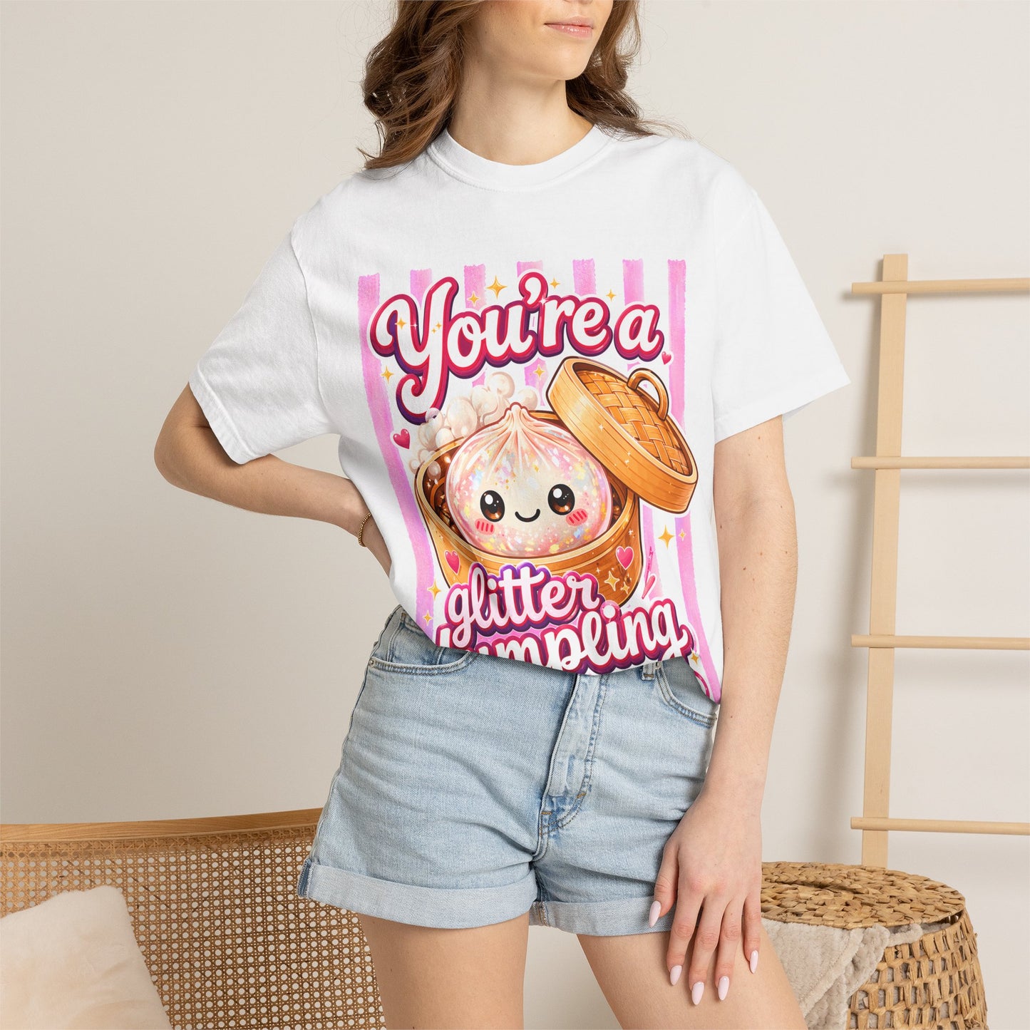 Glitter Dumpling T-Shirt — Cute Kawaii "You’re a Glitter Dumpling" Graphic Tee