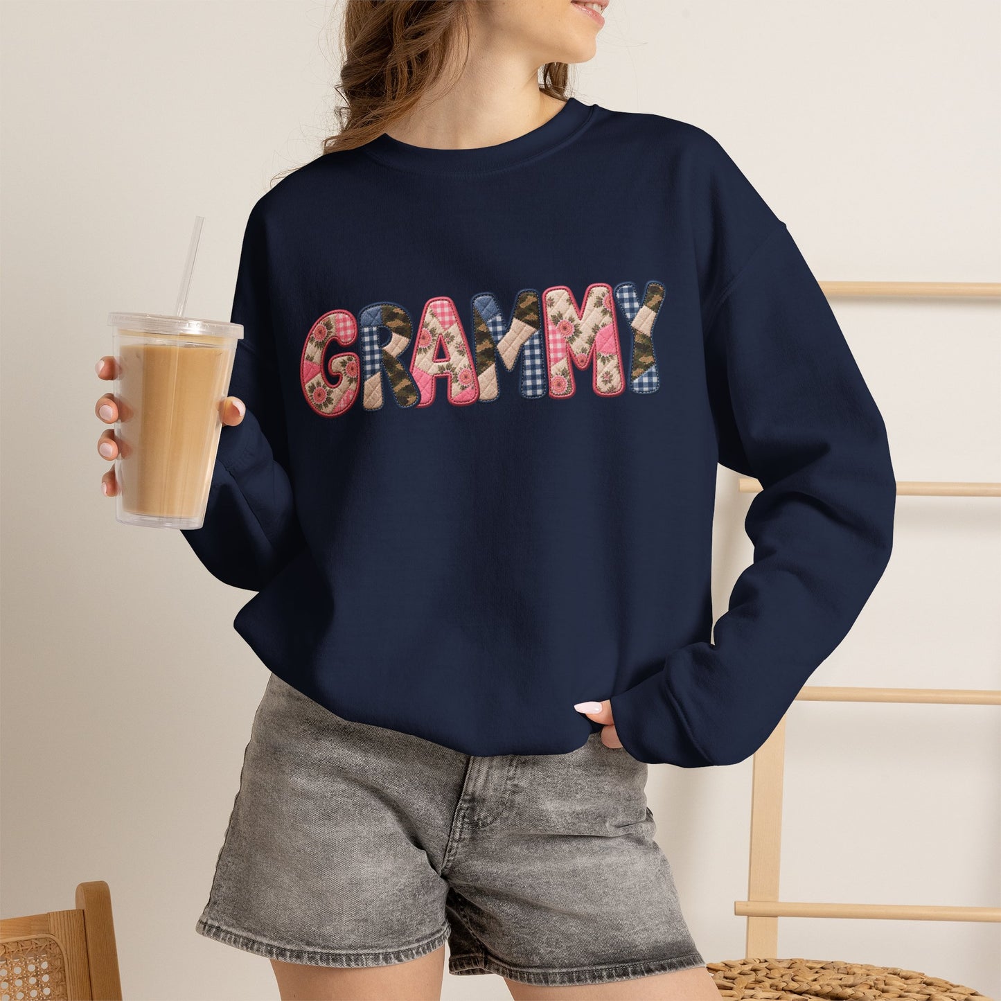 Grammy Floral Crewneck Sweatshirt — Cozy Grandma Gift
