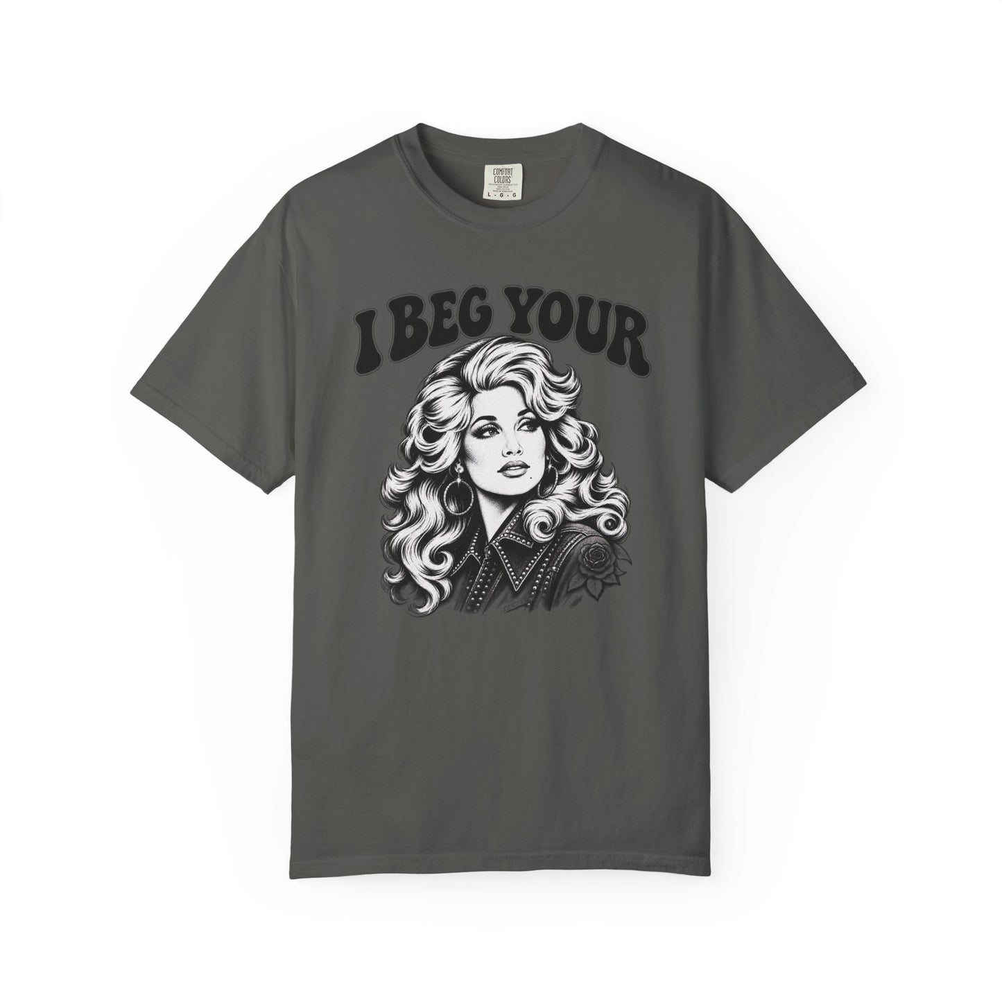 “I Beg Your” Retro Glam Portrait Tee