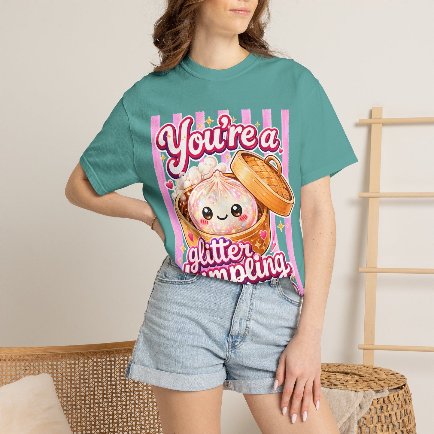 Glitter Dumpling T-Shirt — Cute Kawaii "You’re a Glitter Dumpling" Graphic Tee