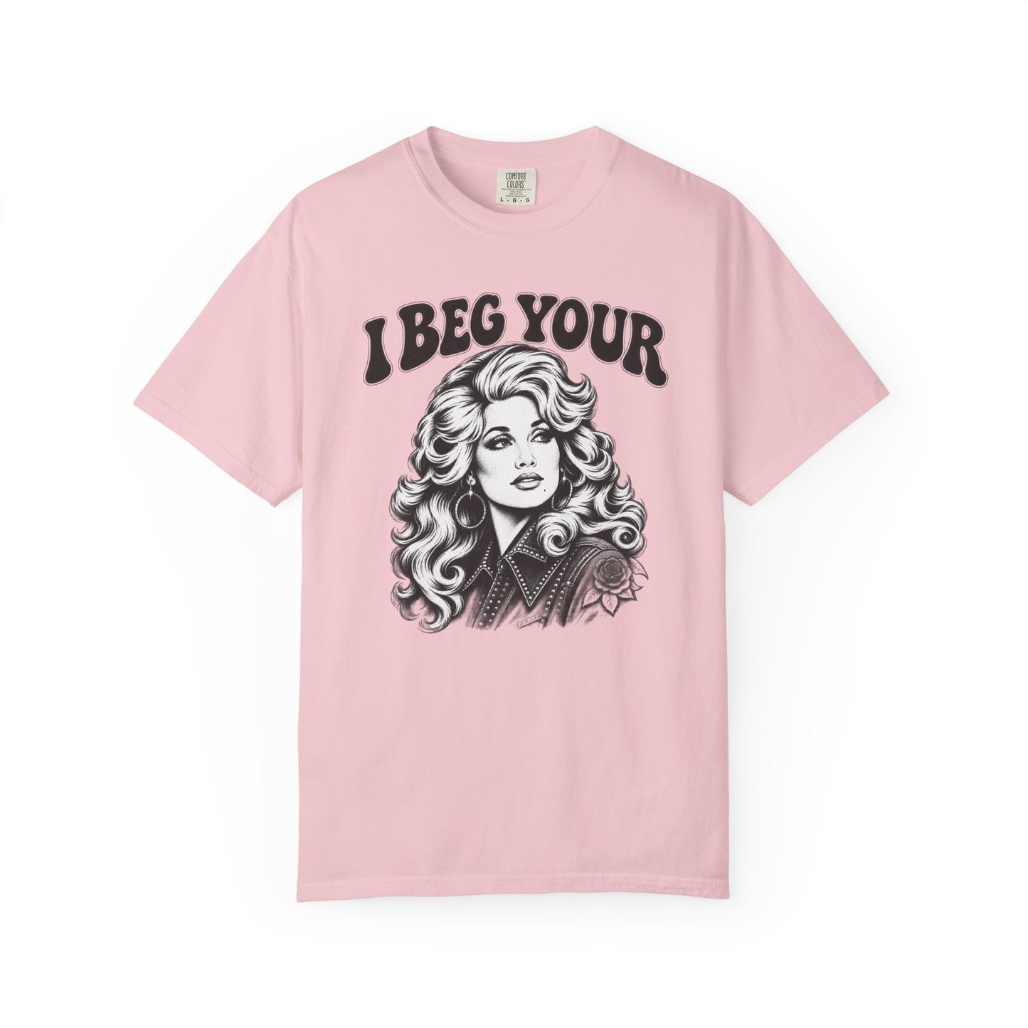 “I Beg Your” Retro Glam Portrait Tee