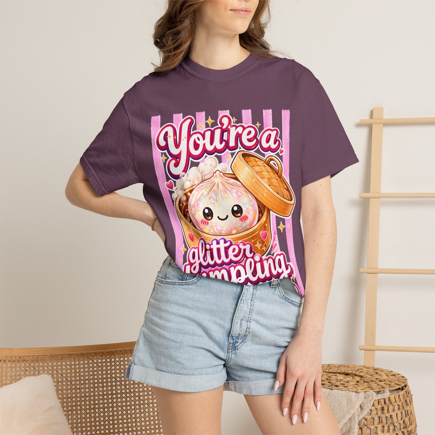 Glitter Dumpling T-Shirt — Cute Kawaii "You’re a Glitter Dumpling" Graphic Tee