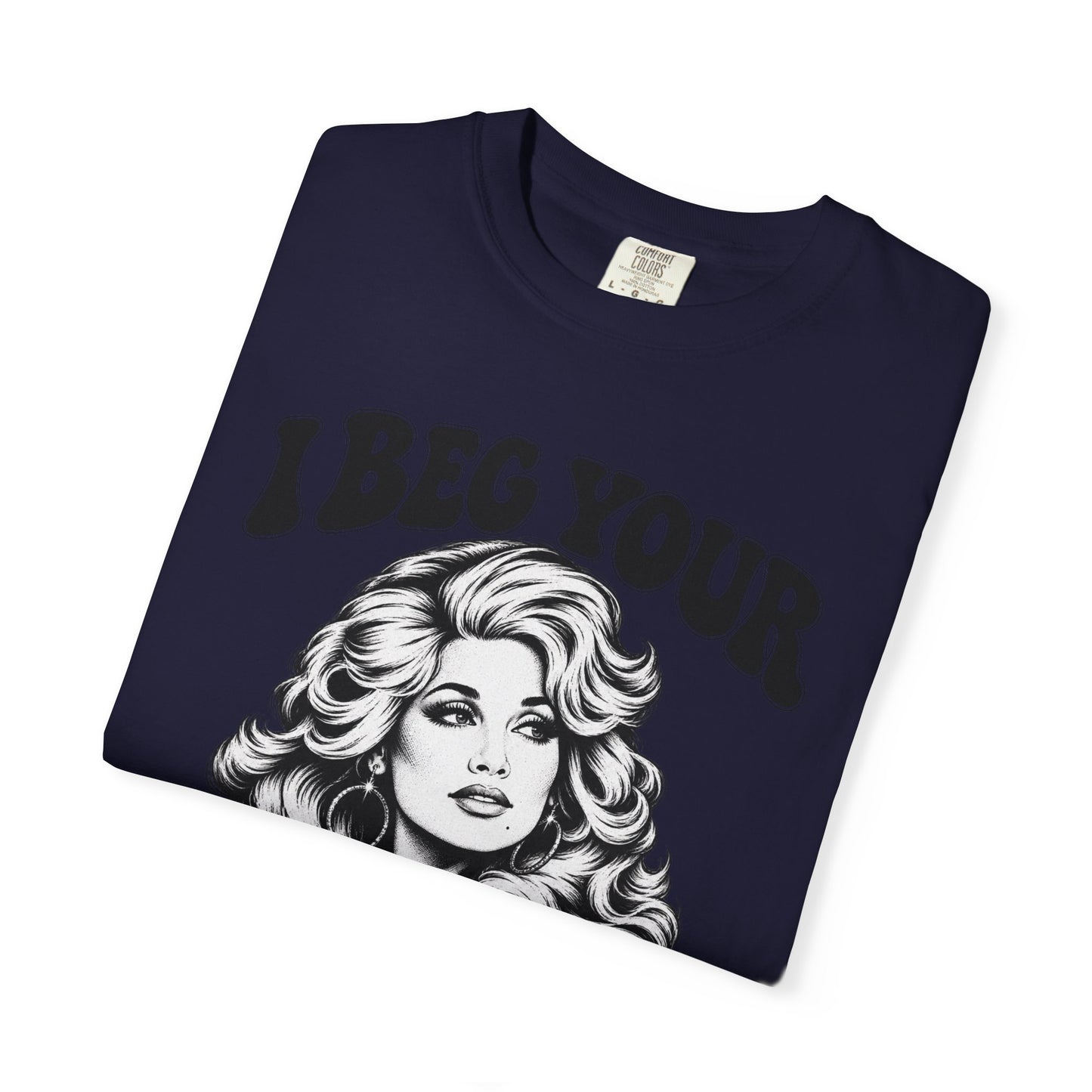 “I Beg Your” Retro Glam Portrait Tee