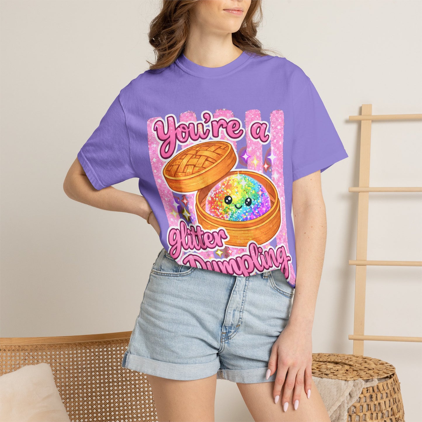 You’re a Glitter Dumpling T-Shirt — Cute Kawaii Food Graphic Tee