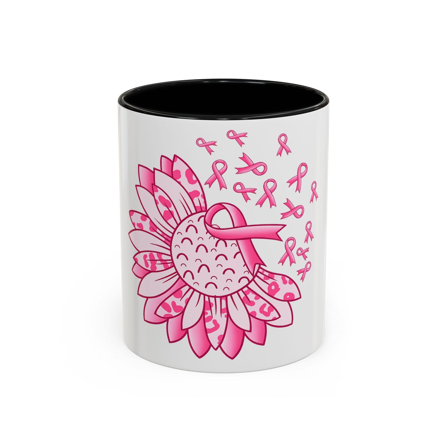 BREAST CANCER FLOWER MUG