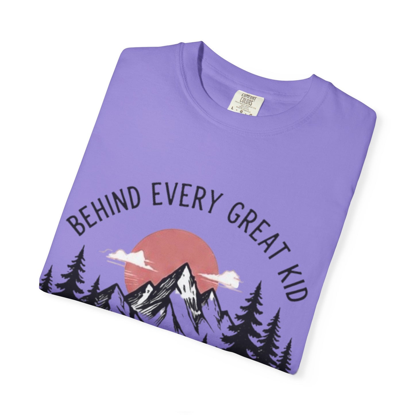 Mom Who Never Gave Up T-Shirt — 'Behind Every Great Kid' Inspirational Mother's Day Tee
