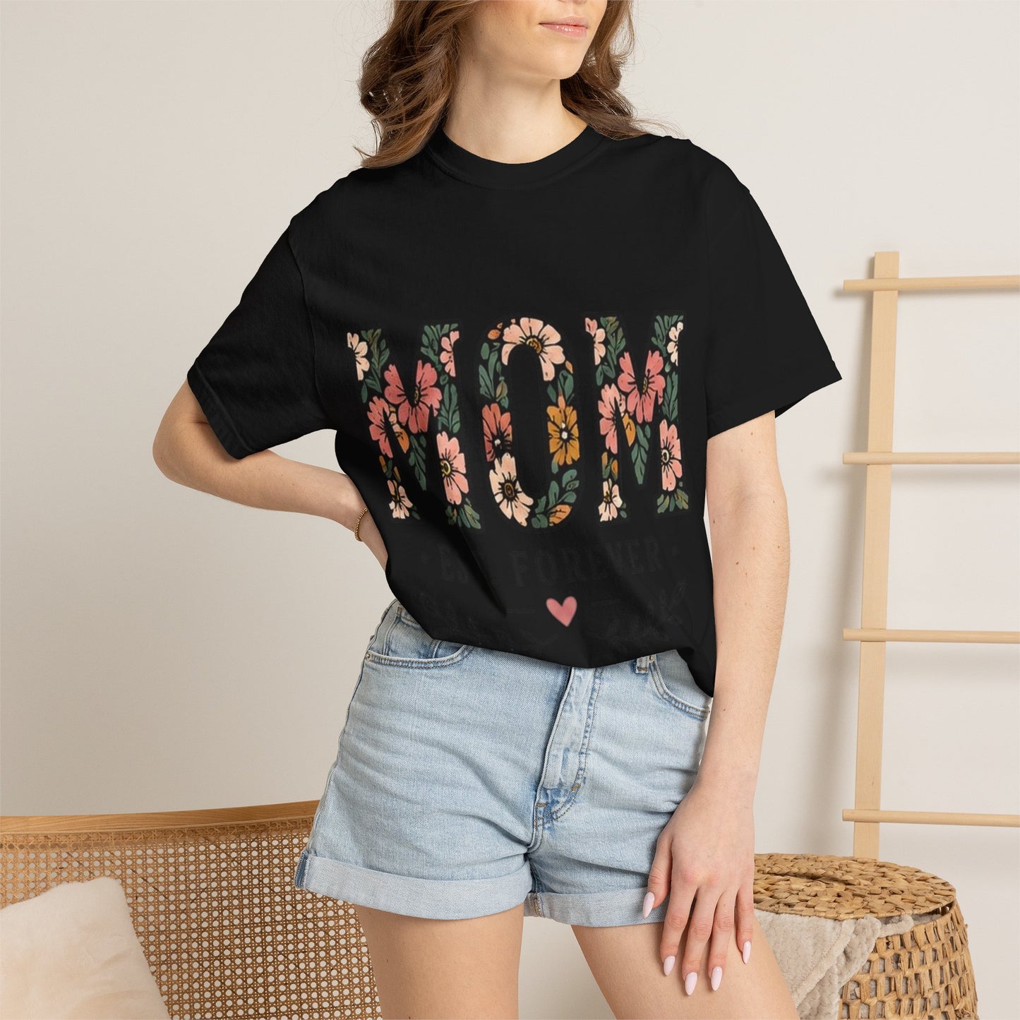 Mom Floral T-Shirt — "MOM Est. Forever" Mother's Day Tee