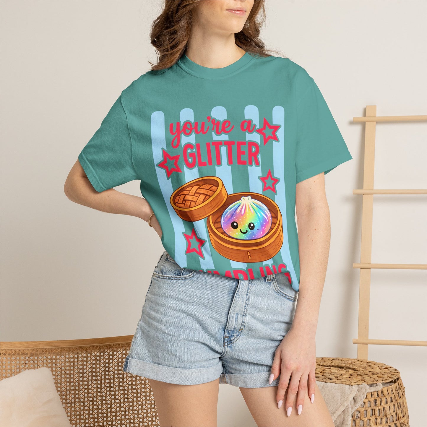 Glitter Dumpling T-Shirt — "You're a Glitter Dumpling" Cute Kawaii Graphic Tee