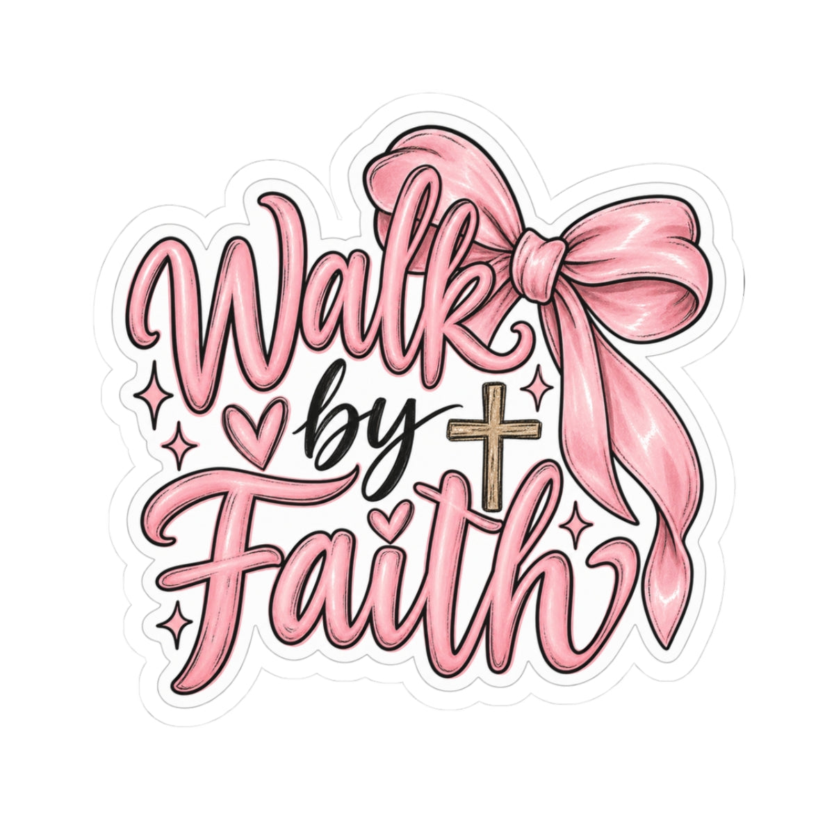 Walk By Faith Sticker