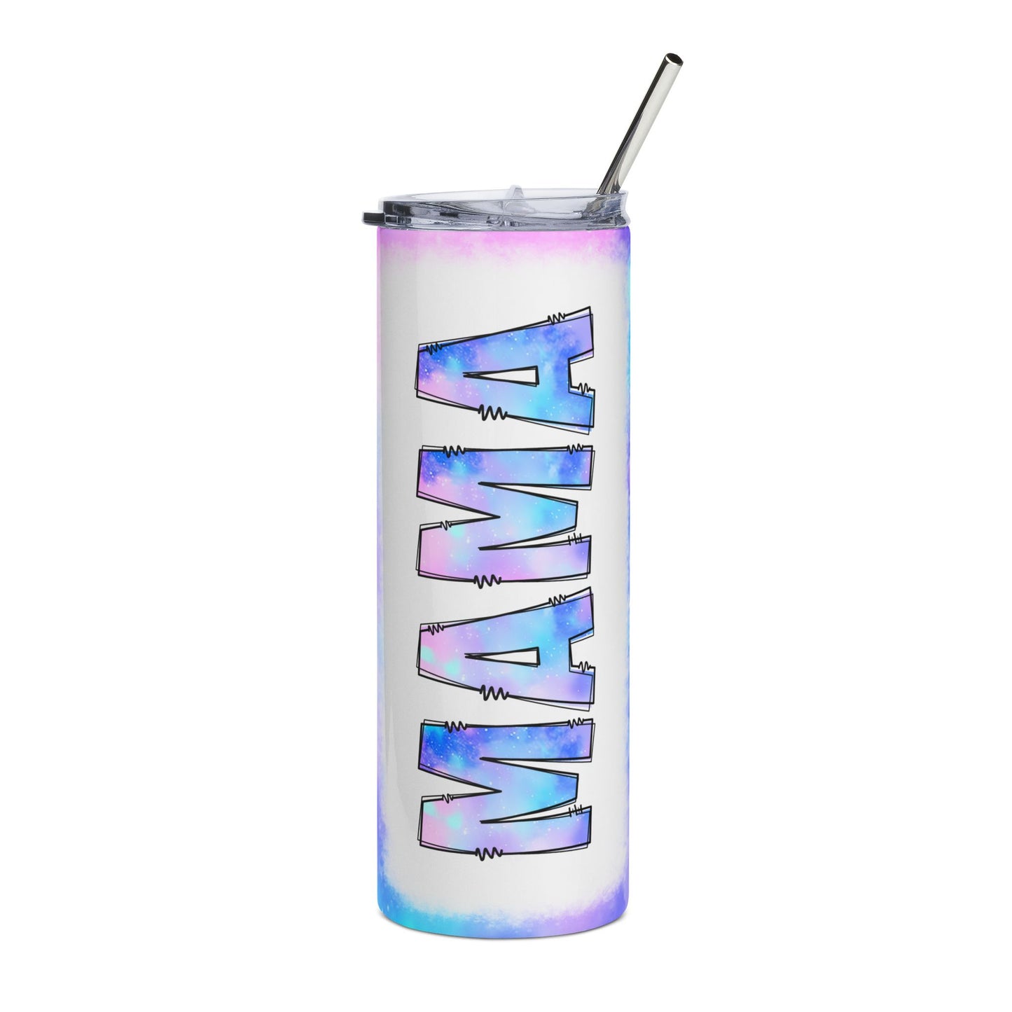 Mama 20oz Stainless Steel Tumbler — Pastel Galaxy Insulated Travel Cup
