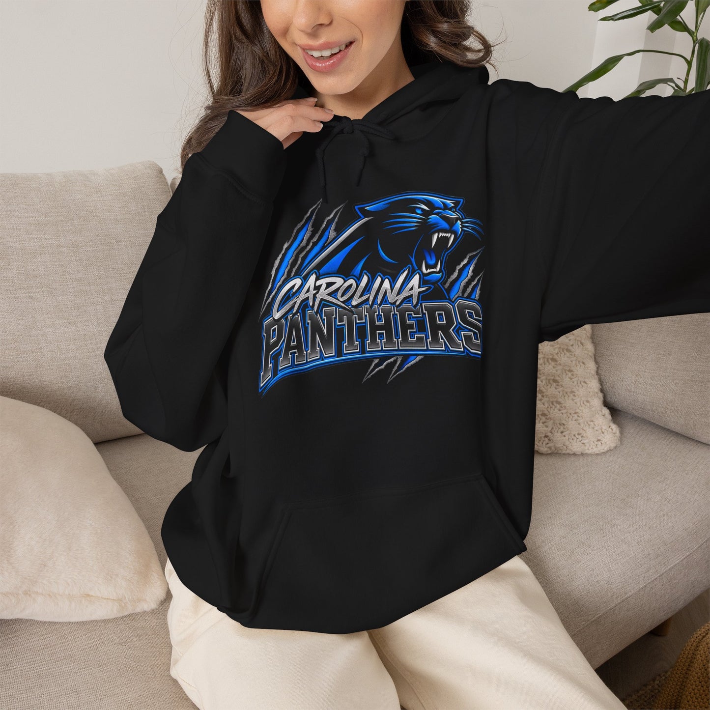 Carolina Panthers Hoodie- Panther Logo