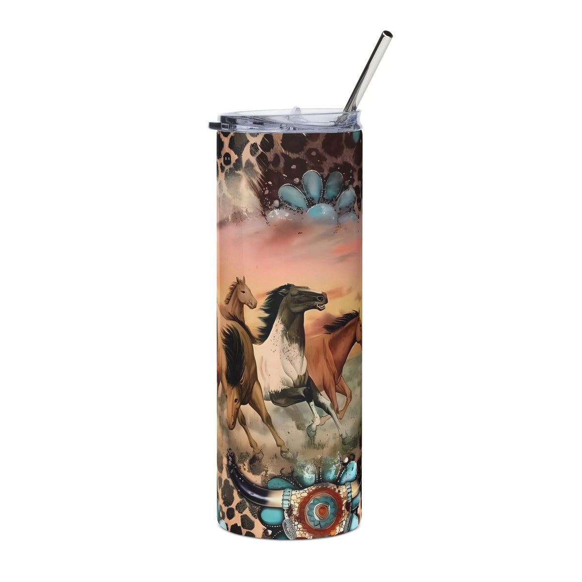 Turquoise Wild Horses
