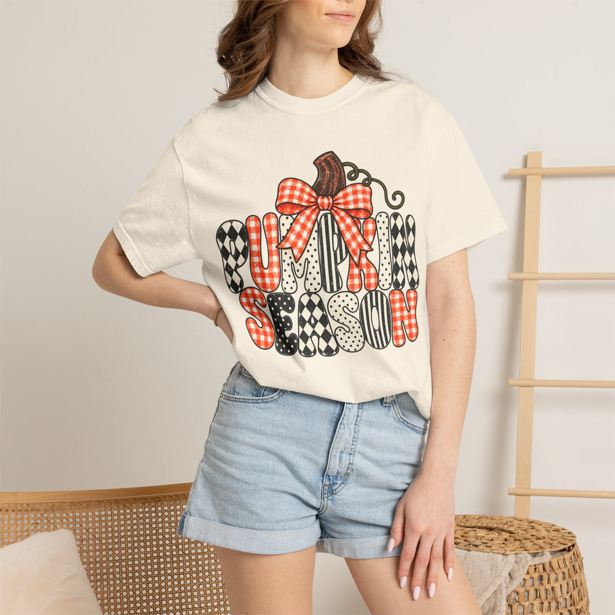 Pumpkin Season T-Shirt — Plaid & Patchwork Fall Tee