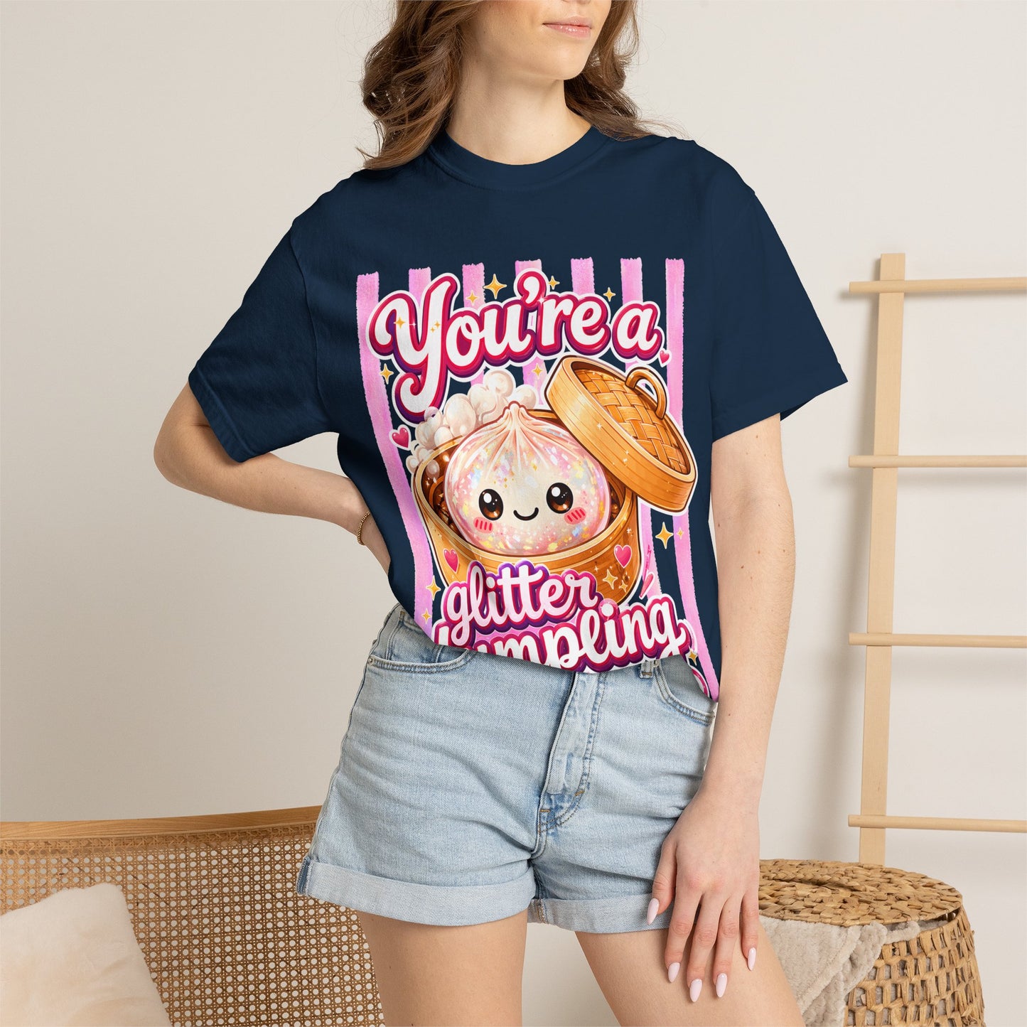 Glitter Dumpling T-Shirt — Cute Kawaii "You’re a Glitter Dumpling" Graphic Tee