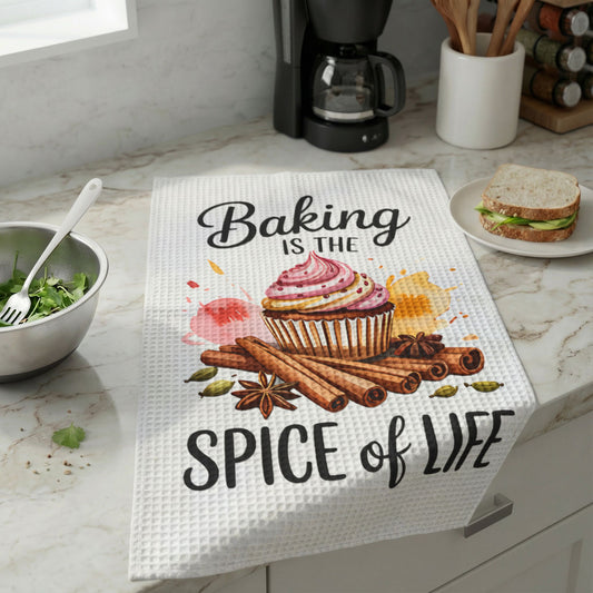 Baking Is the Spice of Life Kitchen Towel