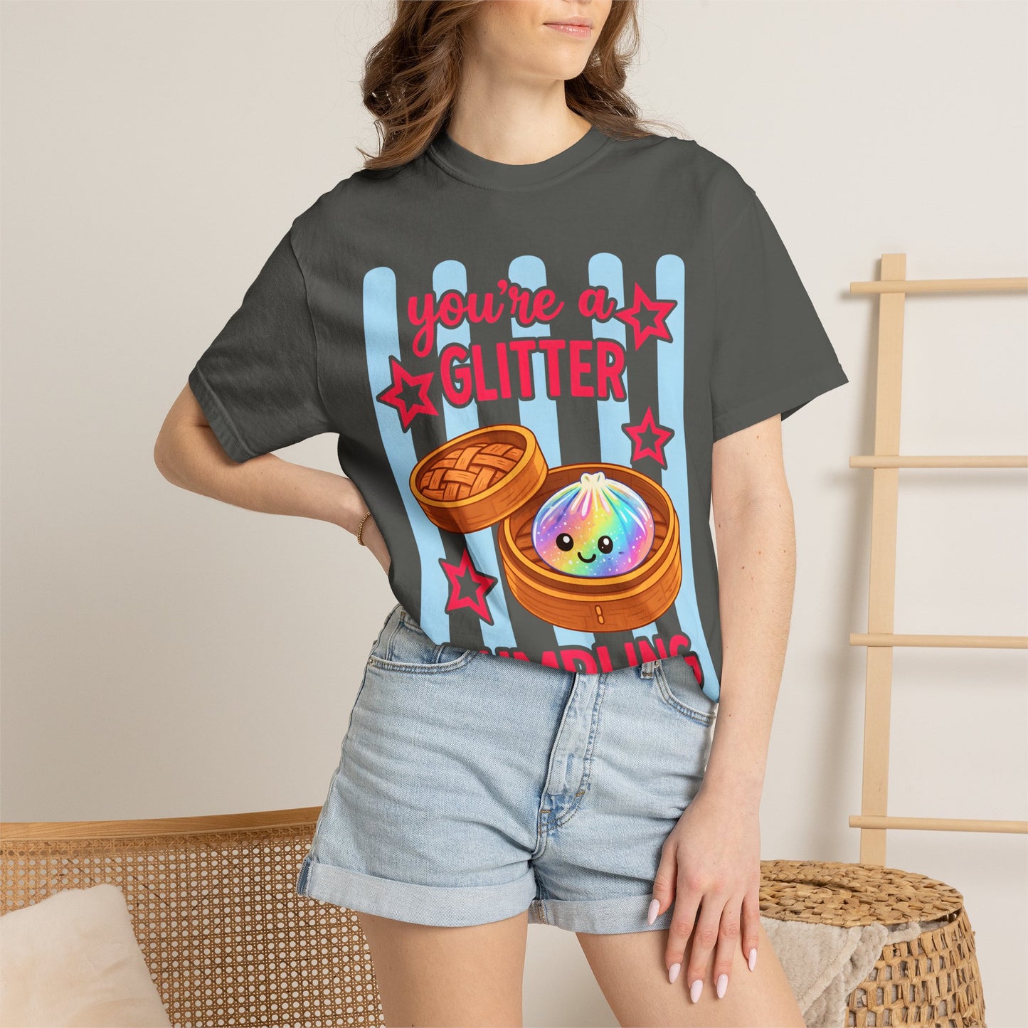 Glitter Dumpling T-Shirt — "You're a Glitter Dumpling" Cute Kawaii Graphic Tee