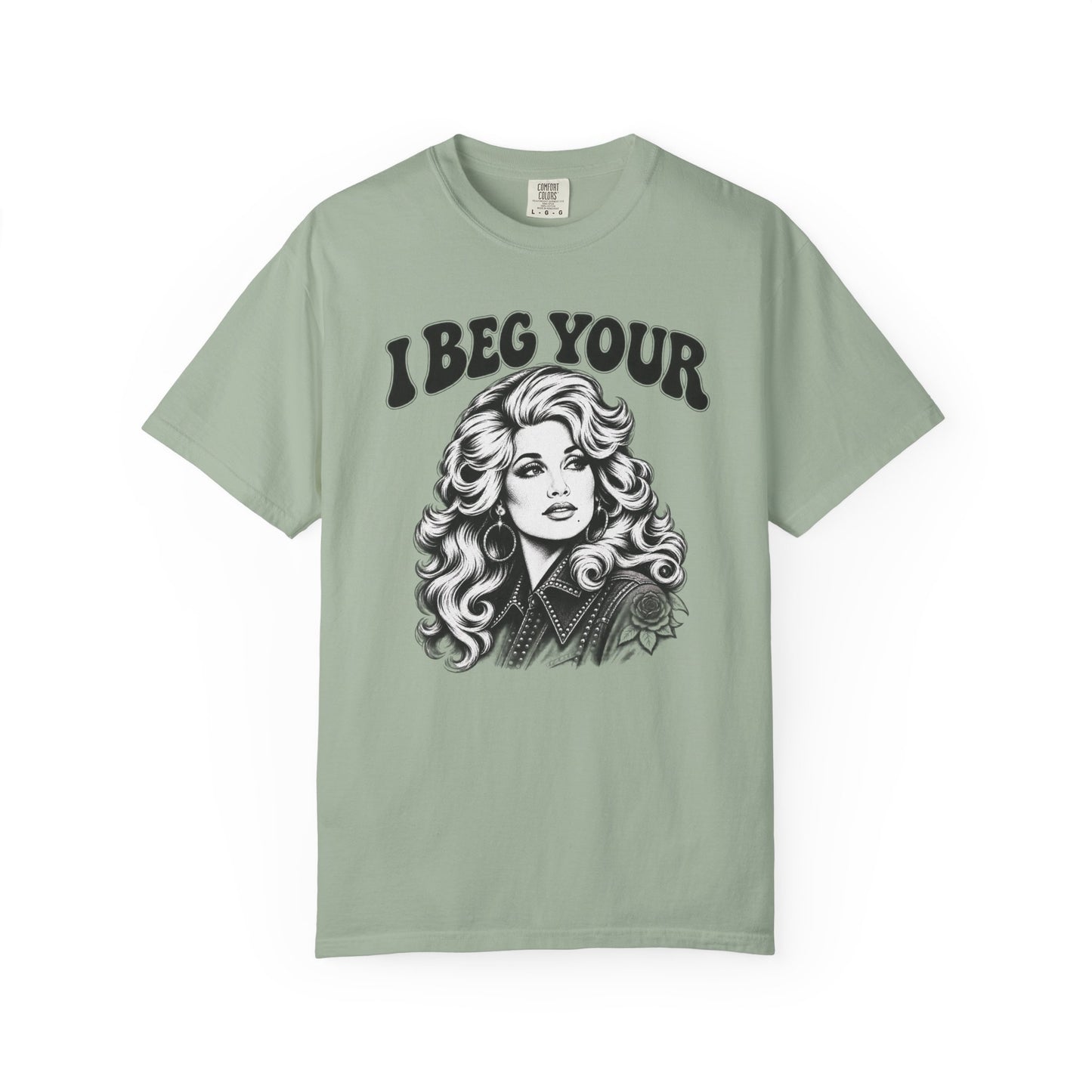 “I Beg Your” Retro Glam Portrait Tee