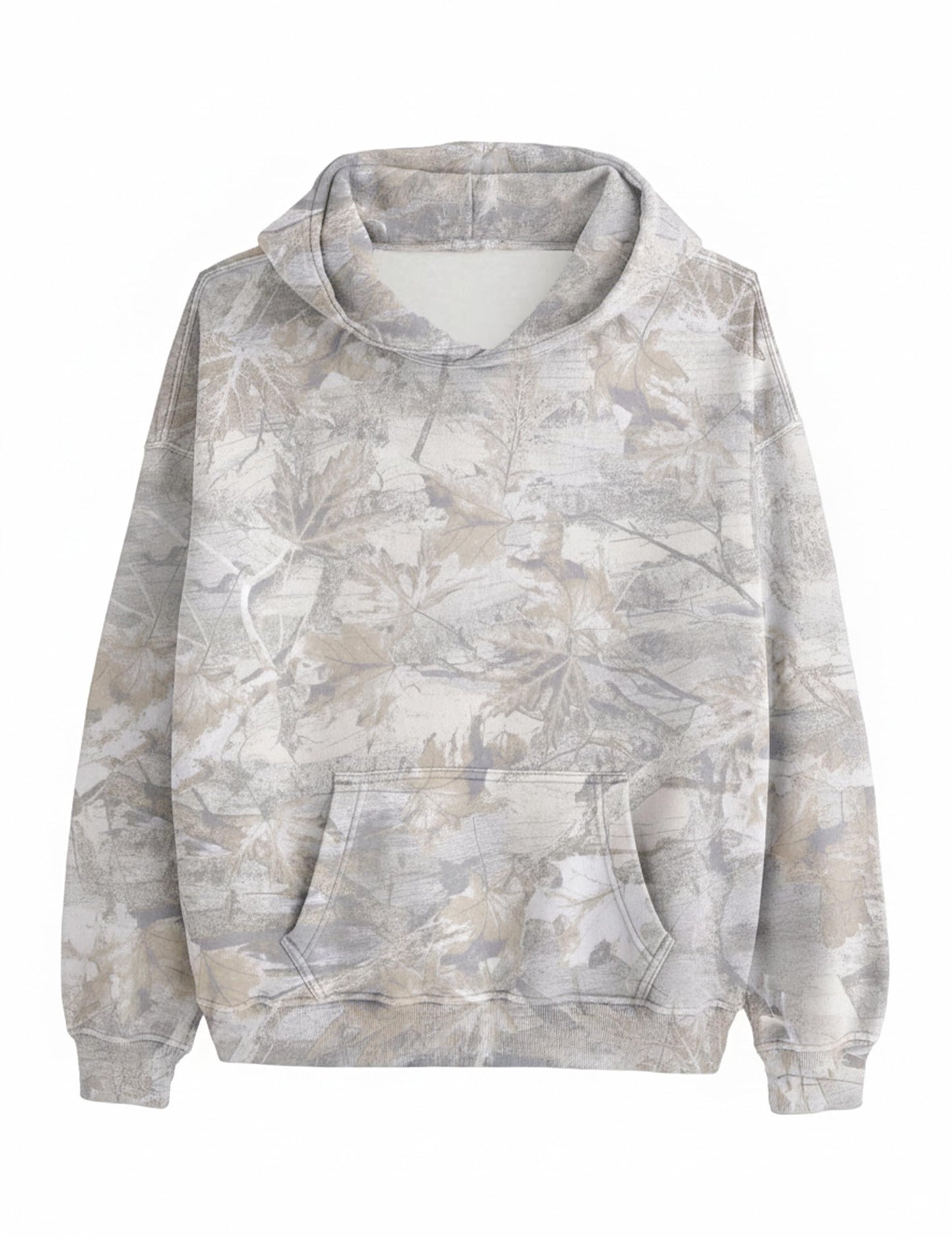Womens Oversized Camo Hoodie Y2k Maple Leaf Print Fleece Hooded Pullover Sweatshirt Casual Long Sleeve Fall Outfits