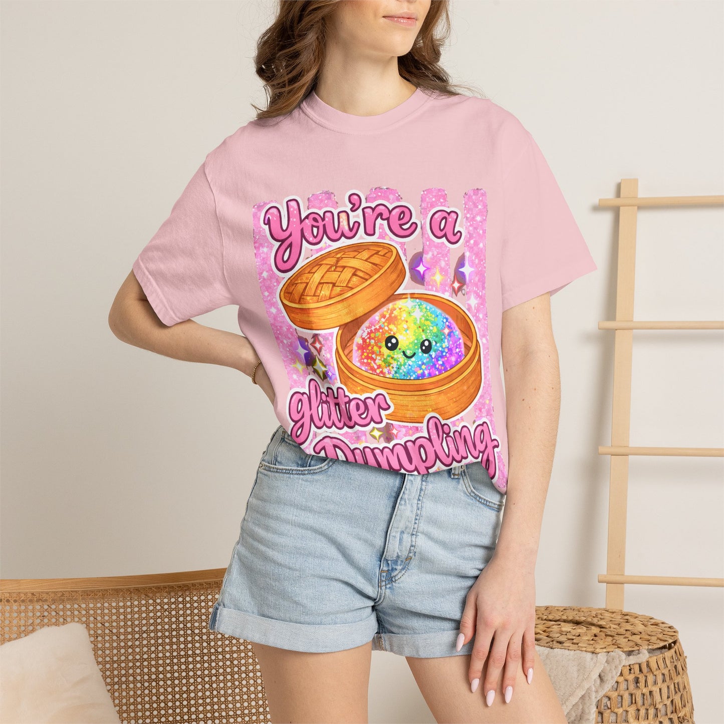 You’re a Glitter Dumpling T-Shirt — Cute Kawaii Food Graphic Tee