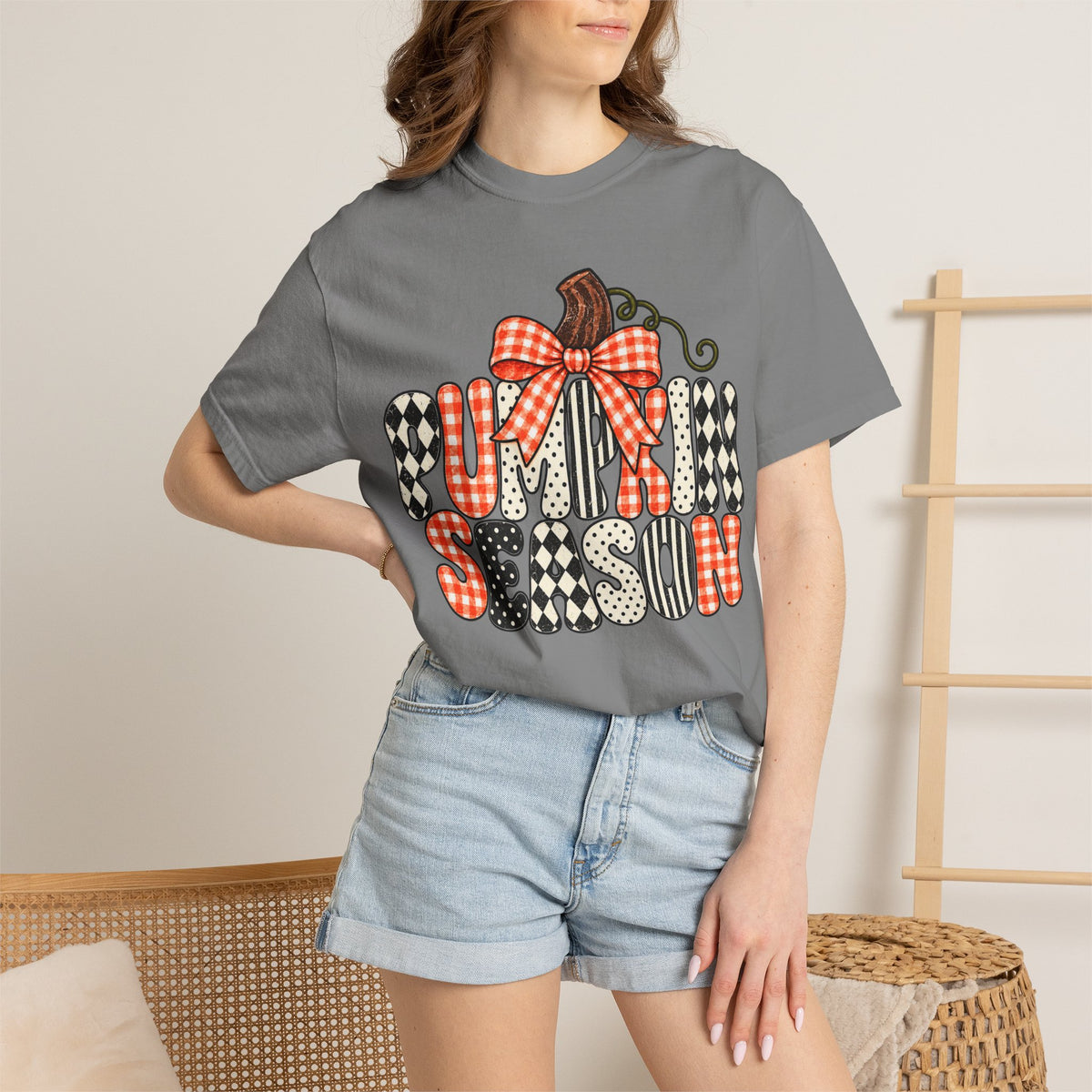 Pumpkin Season T-Shirt — Plaid & Patchwork Fall Tee