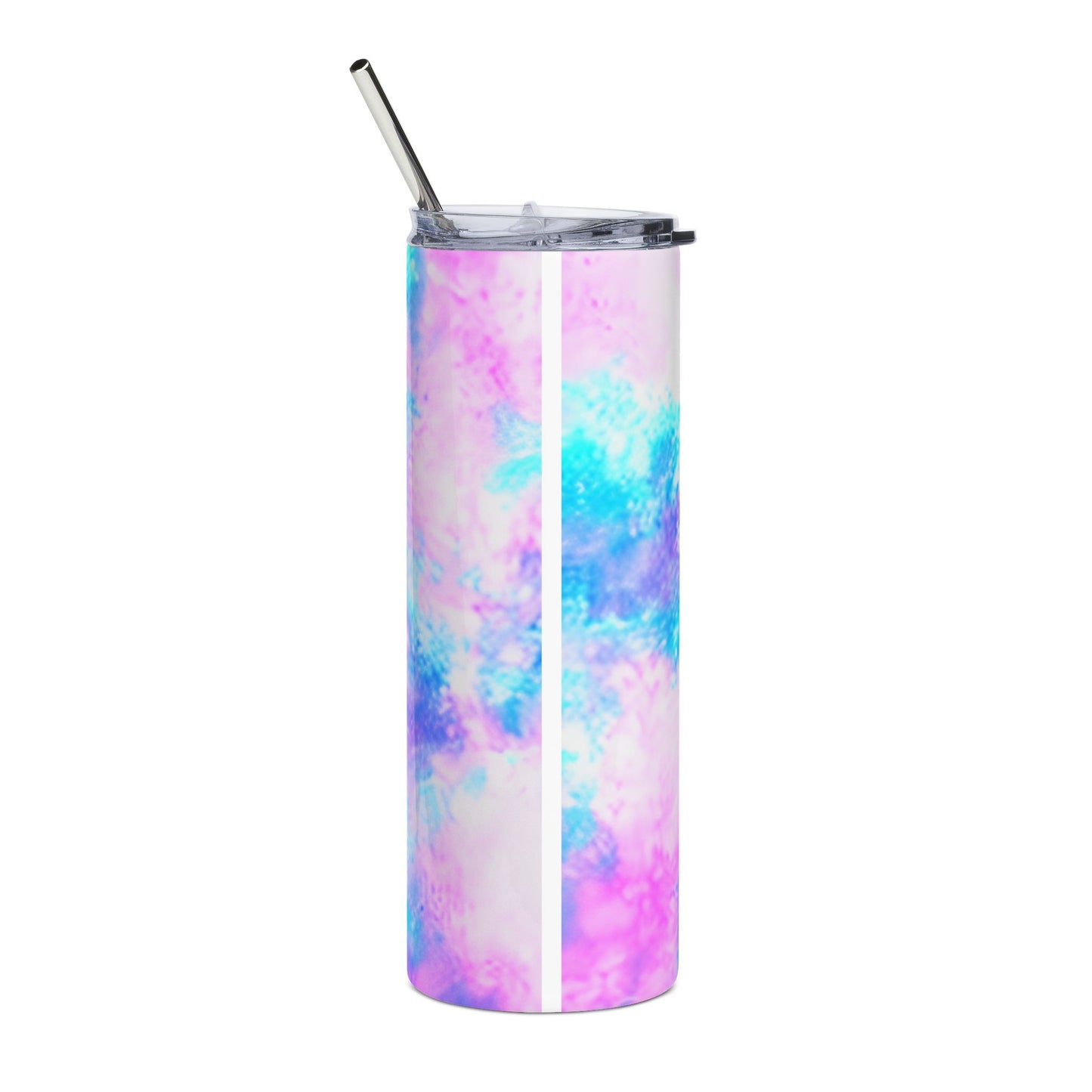 Auntie Stainless Steel Tumbler — 20oz Pastel Tie-Dye Travel Cup