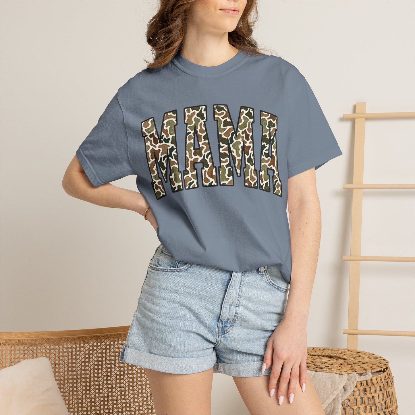 Mama Camo T-Shirt — Women's 'MAMA' Camo Print Tee, Mother's Day Gift