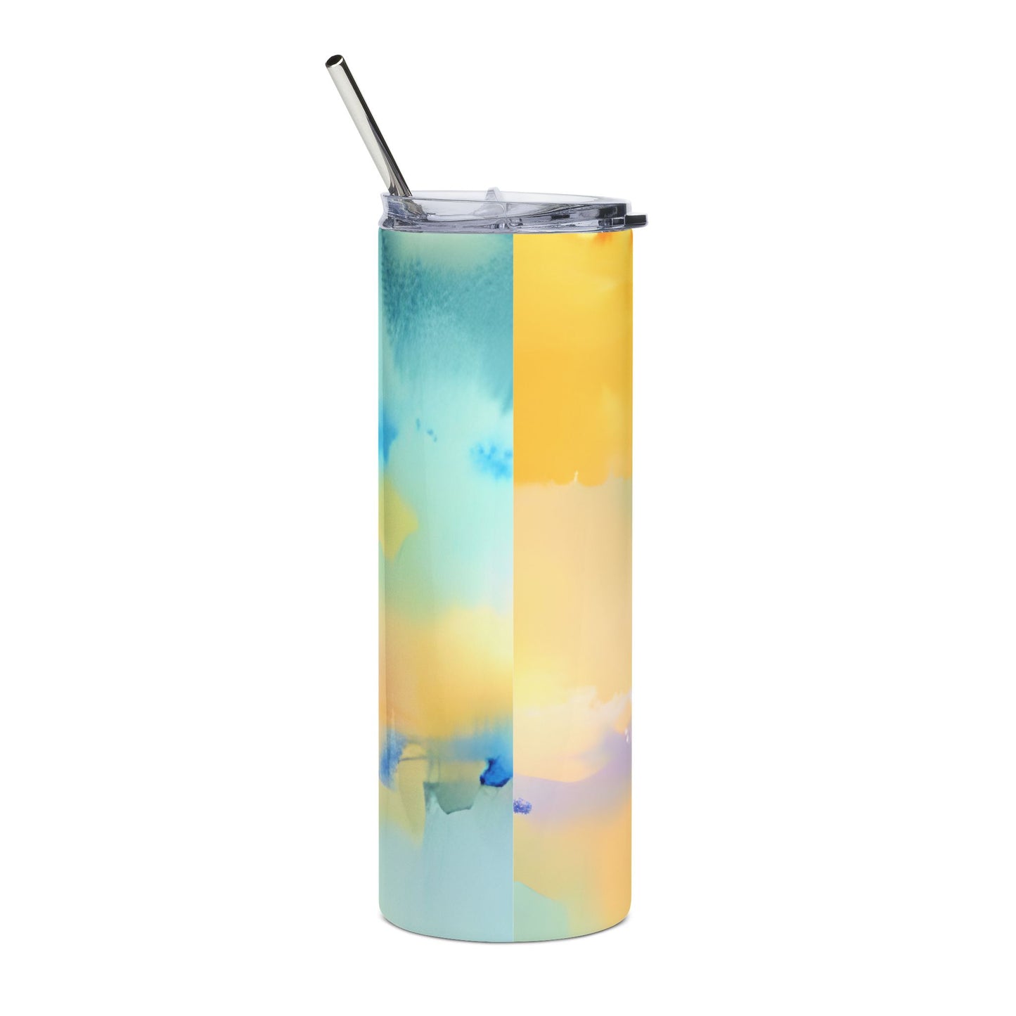Mama Stainless Steel Tumbler 20oz — Watercolor Mom Travel Cup