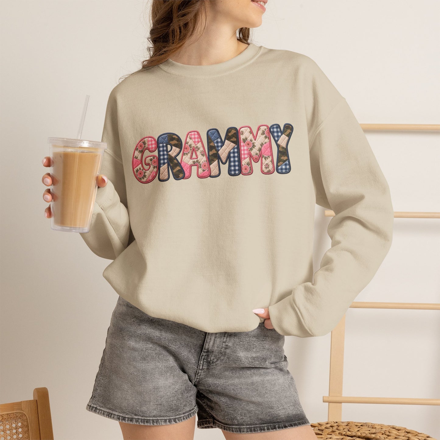 Grammy Floral Crewneck Sweatshirt — Cozy Grandma Gift