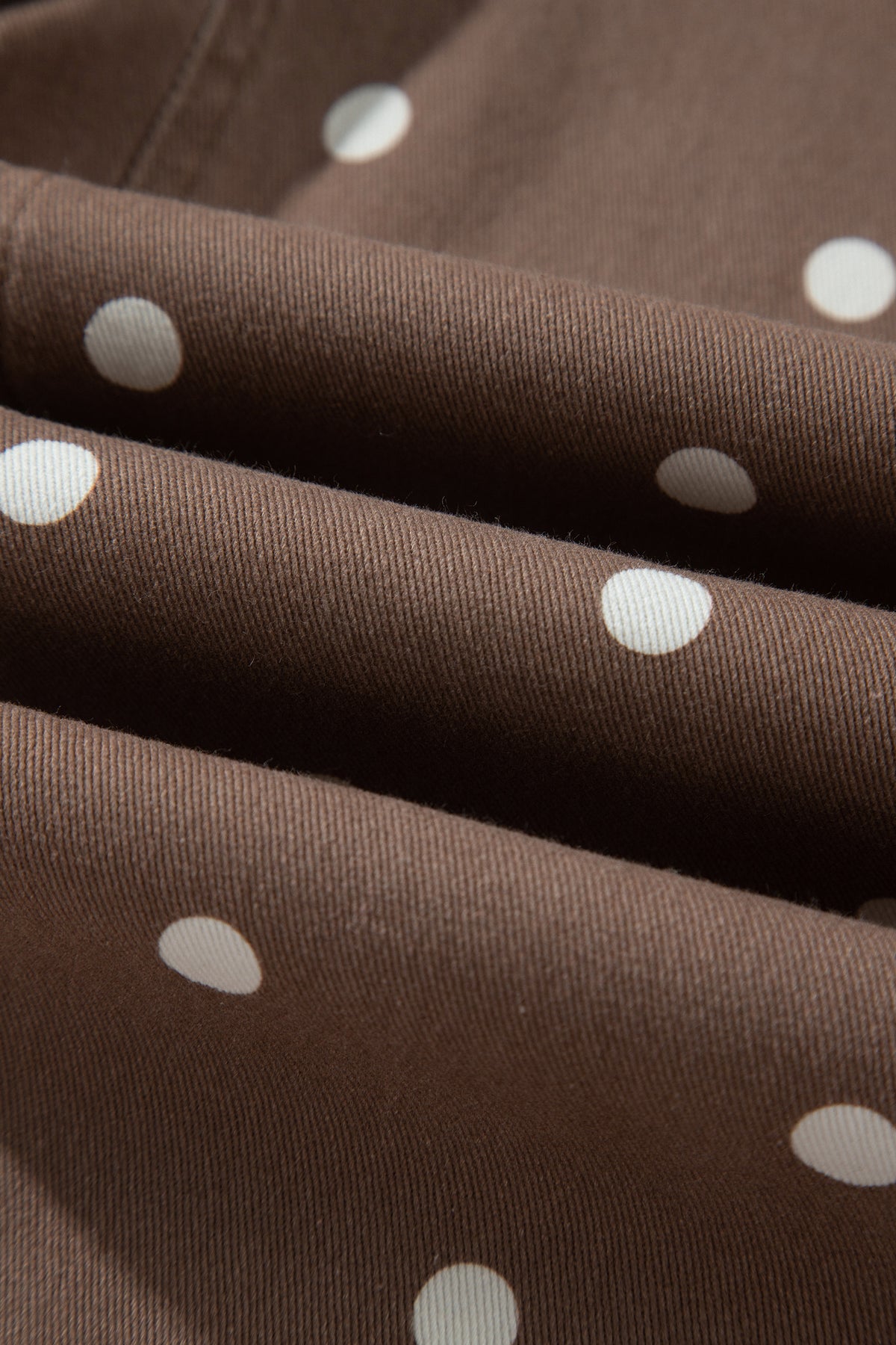 Pink Tailored Seam Polka Dot Print Barrel Casual Jeans
