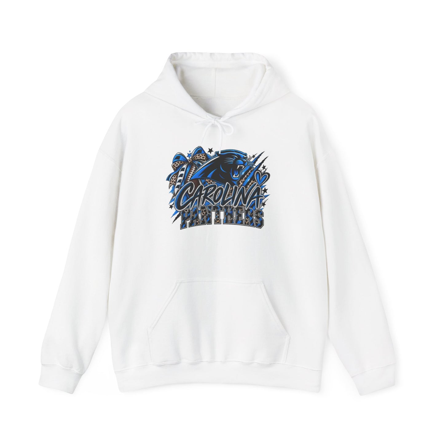 Carolina Panthers Graphic Hoodie – Blue & Black Retro Team Logo