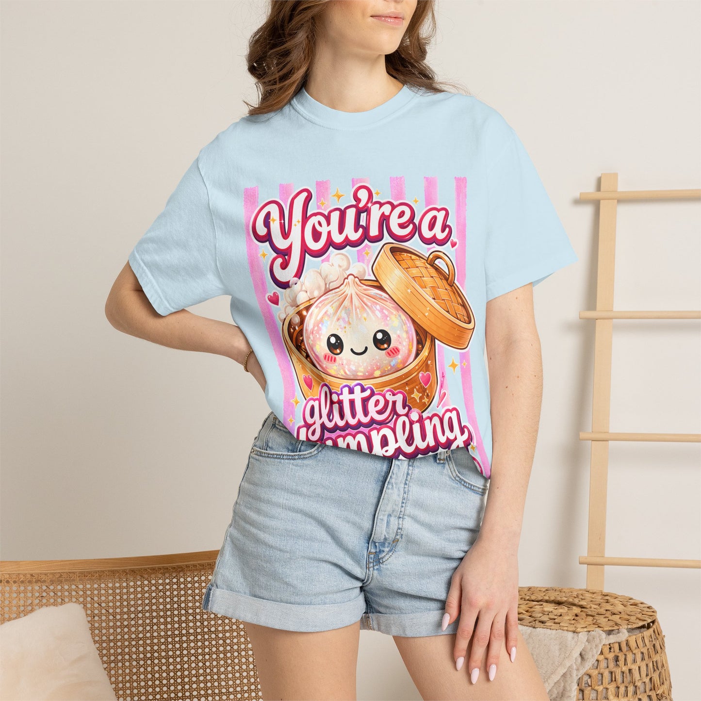 Glitter Dumpling T-Shirt — Cute Kawaii "You’re a Glitter Dumpling" Graphic Tee
