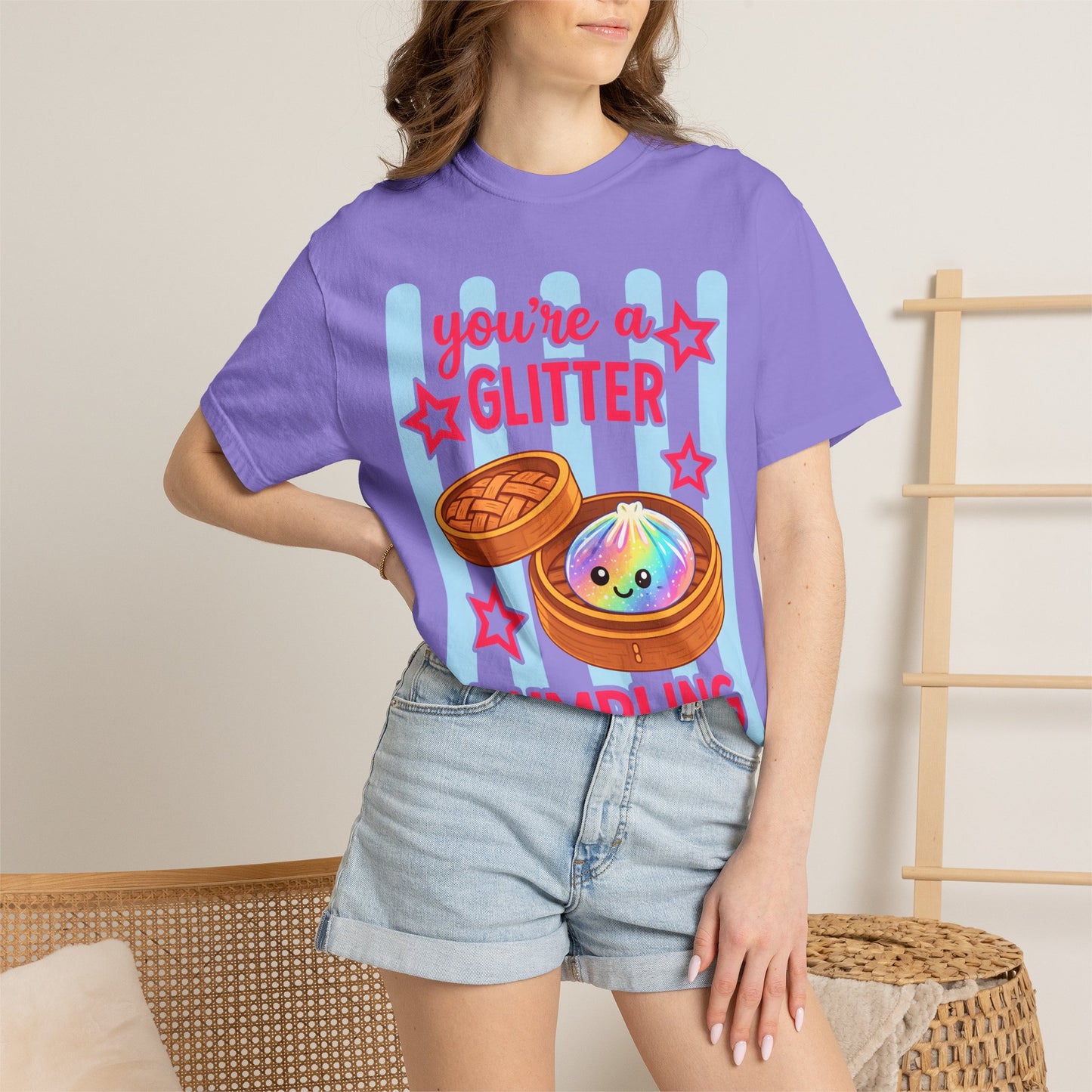 Glitter Dumpling T-Shirt — "You're a Glitter Dumpling" Cute Kawaii Graphic Tee