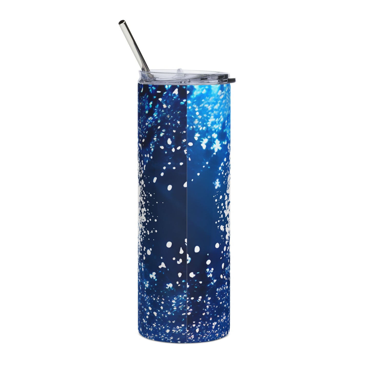 Nana Glitter Blue 20oz Stainless Tumbler - Insulated Travel Cup