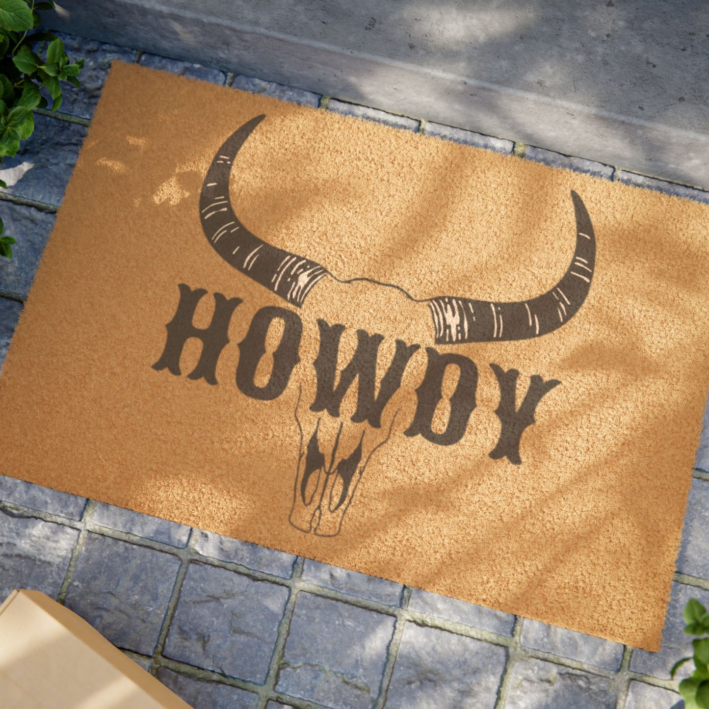 Howdy Doormat - Western Longhorn Welcome Mat