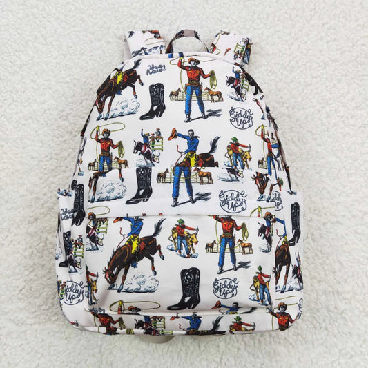 Western horse cowboy backpack